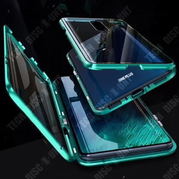 TD® Lämplig för Oneplus 8 mobiltelefonfodral dubbelsidigt magnetiskt glasfodral All-inclusive skyddsfodral