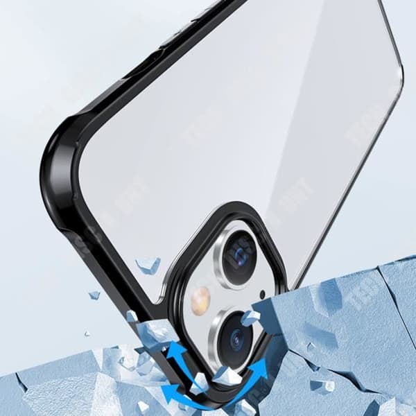 TD® Telefonfodral Passar iPhone 13 Fallskydd med krockkudde Högnivåskydd Giv nycklar