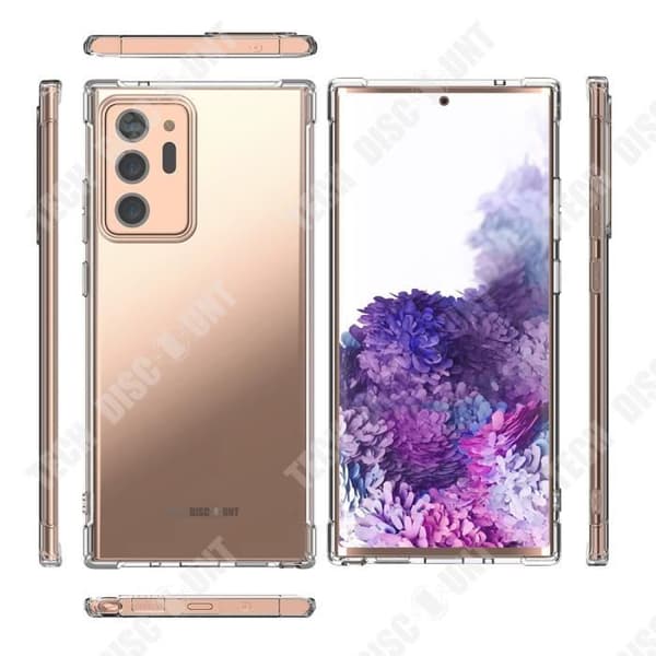 TD® Transparent mobiltelefonfodral Lämplig för S20 linsskydd Stöt- och fallbeständig TPU flexi