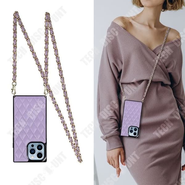 TD® Body Chain Fodral För iphone 12 PRO Trådlös laddning Högnivålinsskydd Antivibration