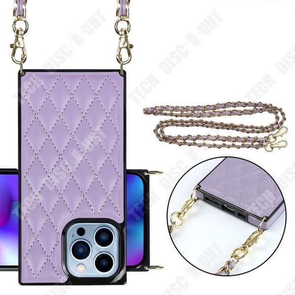 TD® Body Chain Fodral För iphone 12 PRO Trådlös laddning Högnivålinsskydd Antivibration