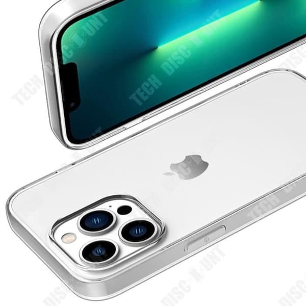 TD® Lämplig för iPhone 14 Pro mobiltelefonfodral vattentätt silikonskydd genomskinligt mjukt fodral