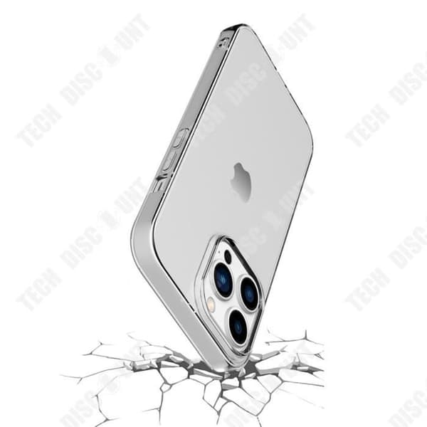 TD® Lämplig för iPhone 14 Pro mobiltelefonfodral vattentätt silikonskydd genomskinligt mjukt fodral