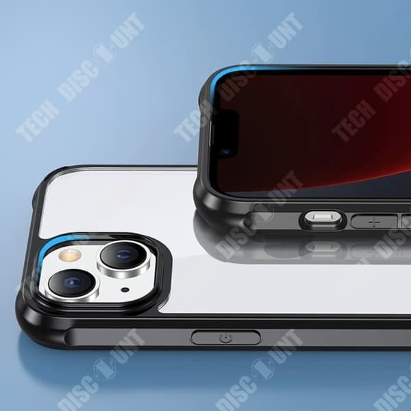 TD® Lämplig för iphone 14 mobiltelefonfodral fyra hörn anti-fall klar akryl pc+tpu skyddsskal