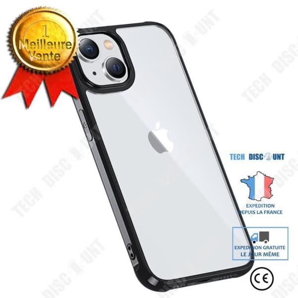 TD® Lämplig för iphone 14 mobiltelefonfodral fyra hörn anti-fall klar akryl pc+tpu skyddsskal