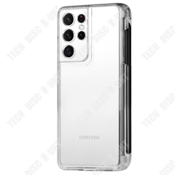 TD® Transparent vattentätt telefonfodral för Samsung Galaxy S21 Ultra med S-pen Slot Skyddsfodral