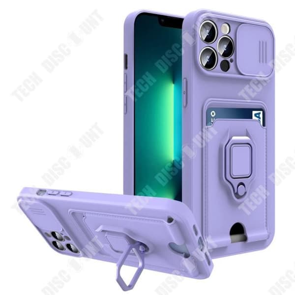 TD® Mobiltelefonfodral lämplig för iPhone12PROMAX multifunktions push-fönsterkort softshell kort väska ringfäste