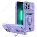 Miniatyrbild 1 av 4: TD® Mobiltelefonfodral lämplig för iPhone12PROMAX multifunktions push-fönsterkort softshell kort väska ringfäste