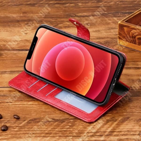TD® telefonfodral passar iPhone 11 med kort snodd Flera kortplatser Säker magnetknapp