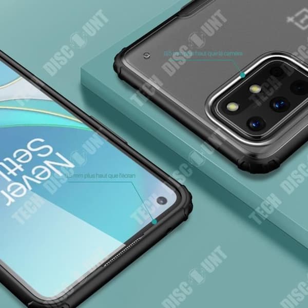 TD® OnePlus 8T telefonfodral frostat fyra hörn All-inclusive 360-graders genomskinligt nötningsskydd