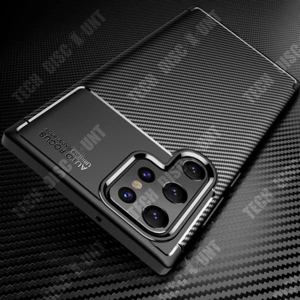 TD® kolfiber frostat telefonfodral för Samsung Galaxy s22tpu soft shell exakt hålposition