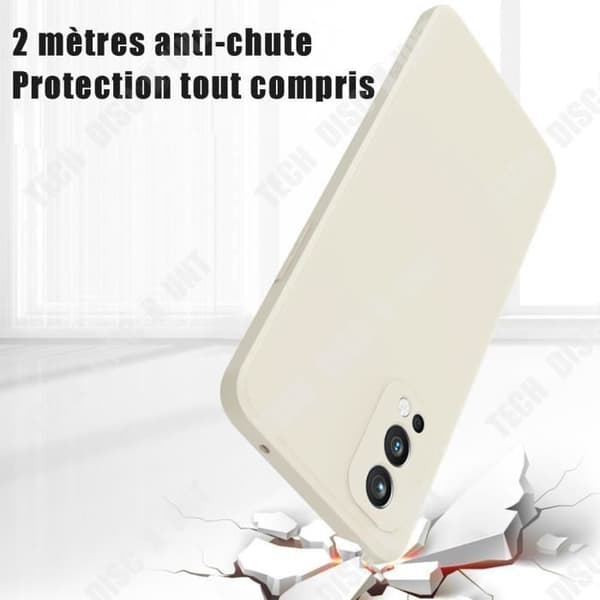 TD® för Oneplus nord 2 Rubiks kub flytande tunt hål rakt kant silikontelefonfodral Plus All-Comp skyddande skal
