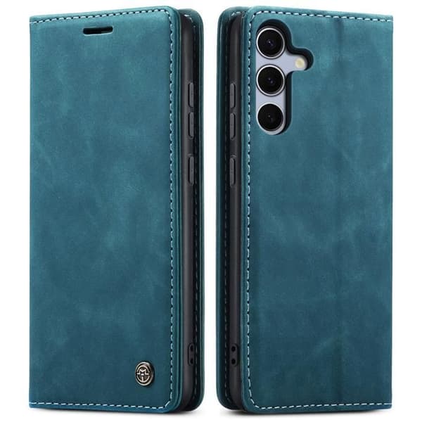 Mobilskal - TD® - Galaxy S8 - Fodral med klaff - Grainat läder - Stötdämpande