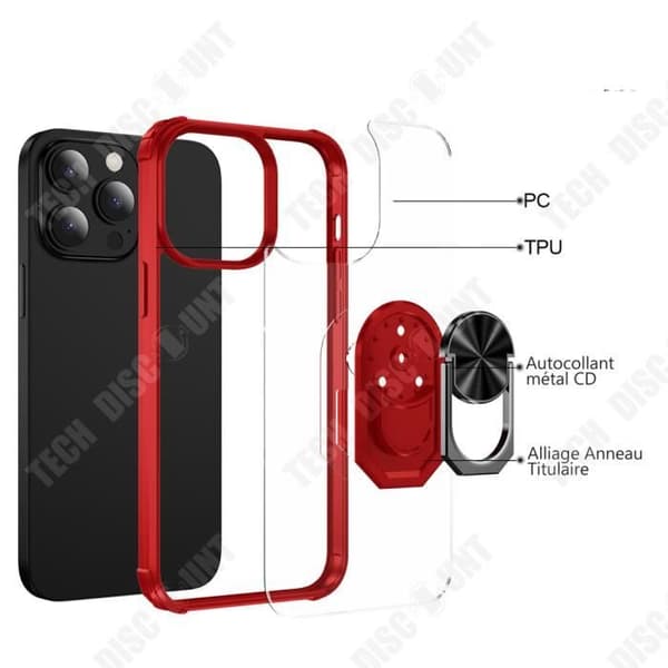 TD® Lämplig för iPhone14Pro max mobiltelefonfodral anti-fall akryl transparent mobiltelefonskal