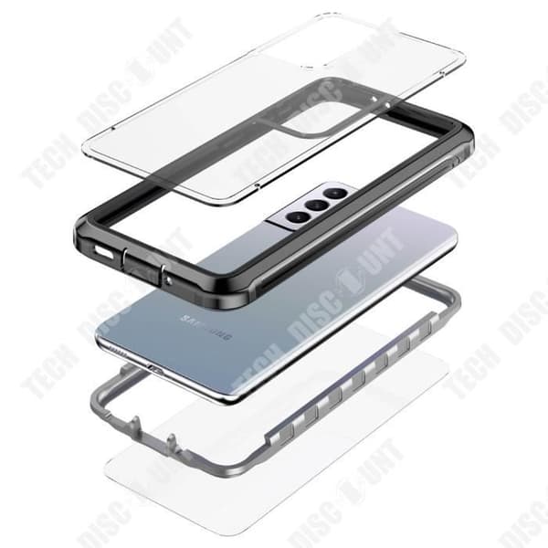 TD® Clear Dammtätt telefonfodral för Samsung Galaxy S2 Dual AR Coating Lins Exakt hålposition