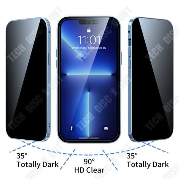 TD® Mobiltelefonfodral för Apple 13pro Allt-i-ett Allt-i-ett dubbelsidigt skyddsfodral i härdat glas