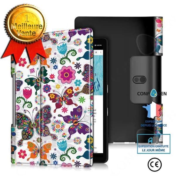 CONFOZEN Tablet Skyddsfodral - YT-X705F2019 - Multi-Angle Stand - Anti-Scratch - Butterfly
