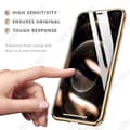 Miniatyrbild 4 av 4: TD® Magnetic Mobiltelefonfodral för iPhone 12 Aluminiumlegering Dubbelsidigt glas 360 graders skyddsfodral