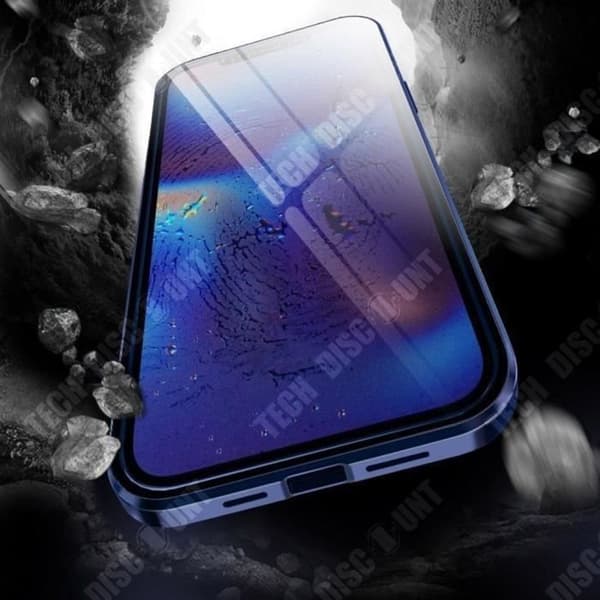 TD® Mobiltelefonfodral för iPhone13pro max dubbelsidigt härdat glas magnetiskt dammtätt skyddsfodral