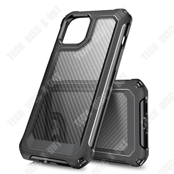 TD® Lämplig för iphone12 mini mobiltelefonfodral kolfiber fyrhörnigt fallskyddsskydd antikt