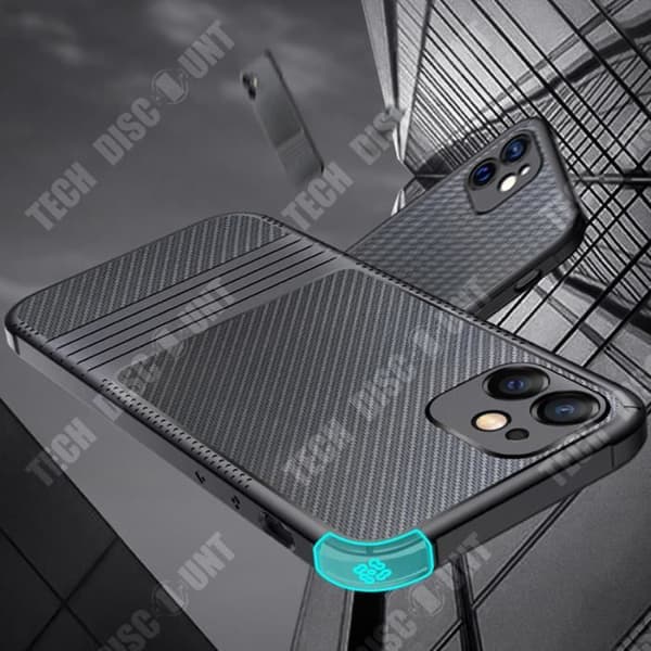 TD® Silikontelefonfodral för iPhone 12 Promax Icke-fingeravtryck Bekvämt känsla AI-fallskydd