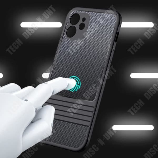 TD® mobiltelefonfodral lämplig för iphone11 kolfiber silikon soft shell anti-dropp skyddsskydd