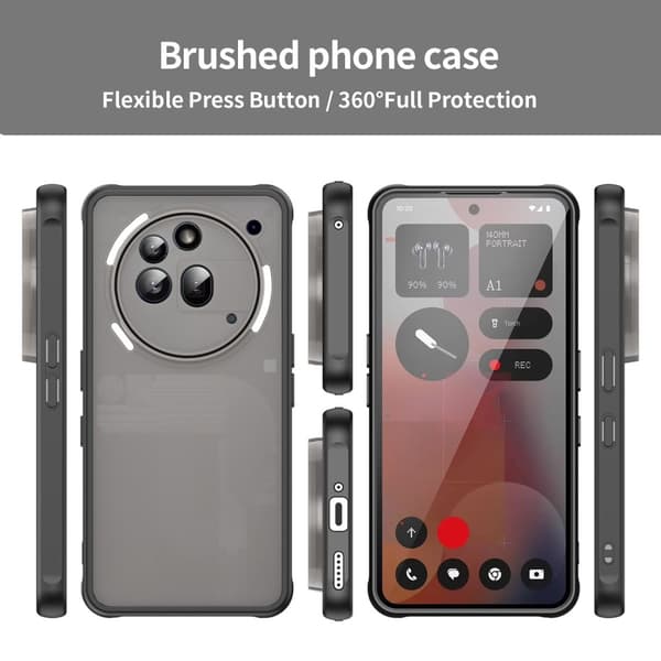 SKALO Nothing Phone (3a) Pro 5G Color Bumper Frosted Skal - Svart