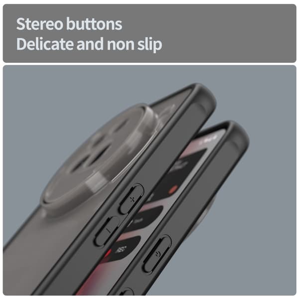 SKALO Nothing Phone (3a) Pro 5G Color Bumper Frosted Skal - Svart