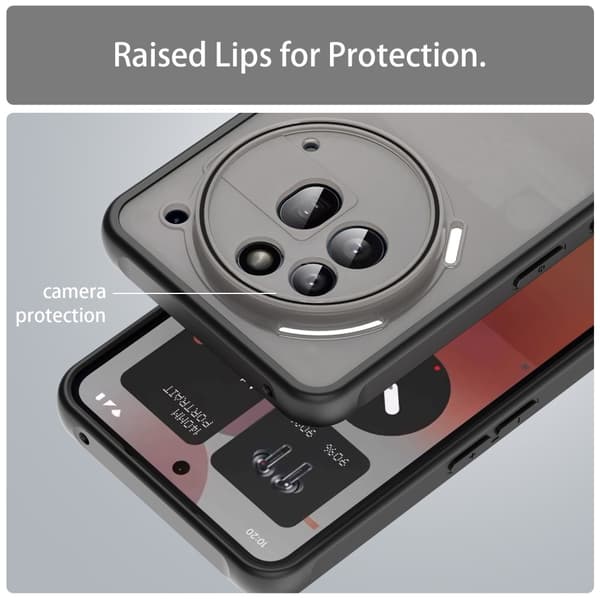 SKALO Nothing Phone (3a) Pro 5G Color Bumper Frosted Skal - Svart