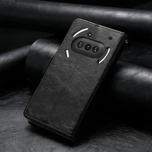 SKALO Nothing Phone (3a) 5G CASENEO 002 Premium Flip Cover - Sort