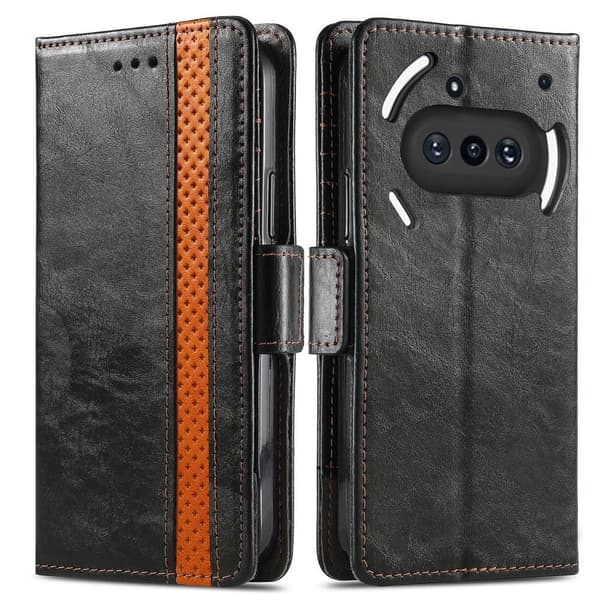 SKALO Nothing Phone (3a) 5G CASENEO 002 Premium Flip Cover - Sort