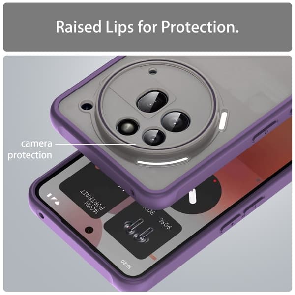 SKALO Nothing Phone (3a) Pro 5G Color Bumper Frosted Cover - Lilla