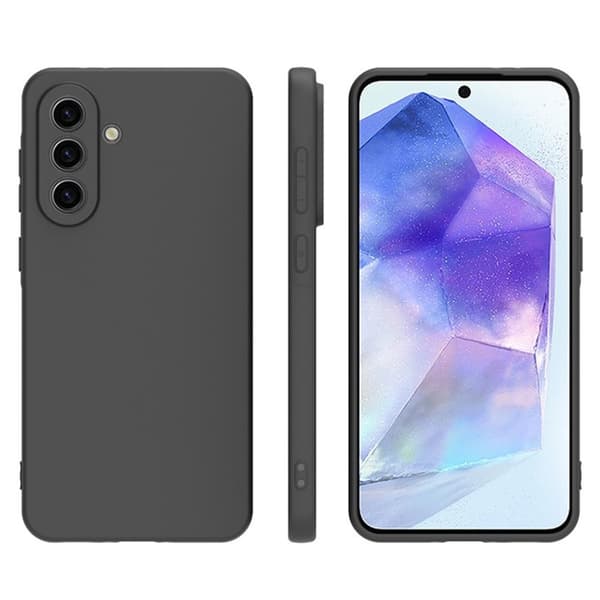 SKALO Samsung A26 5G Matsort Ultratyndt TPU Cover - Sort