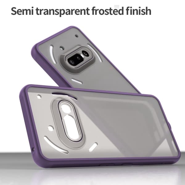 SKALO Nothing Phone (3a) 5G Color Bumper Frosted Skal - Lila