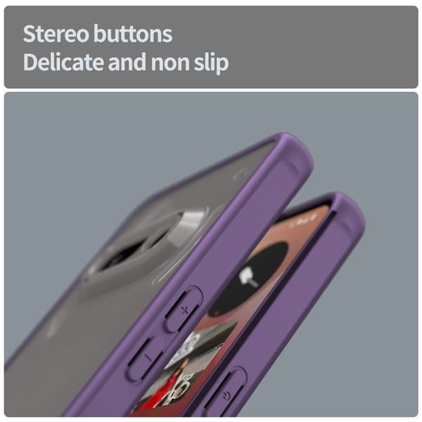 SKALO Nothing Phone (3a) 5G Color Bumper Frosted Skal - Lila