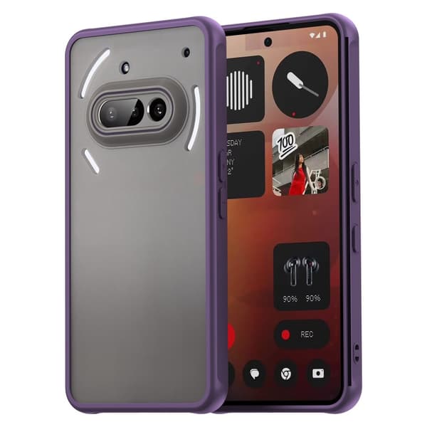 SKALO Nothing Phone (3a) 5G Color Bumper Frosted Skal - Lila
