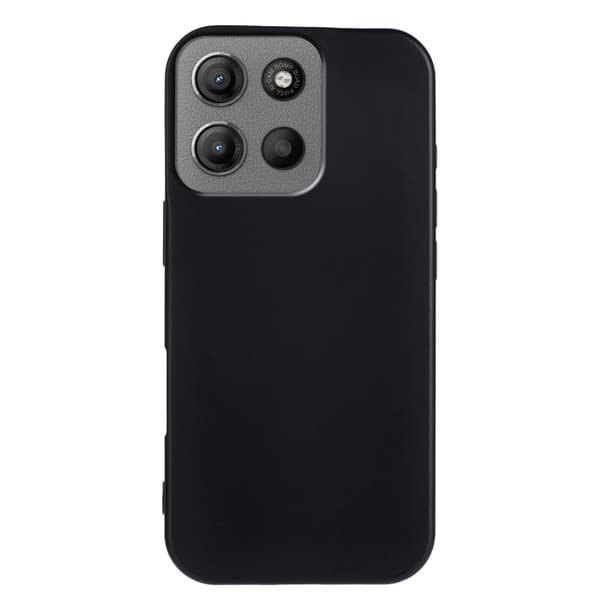 SKALO Motorola Moto G15 Power Mattamusta Ultrathin TPU Suojakuori - Musta