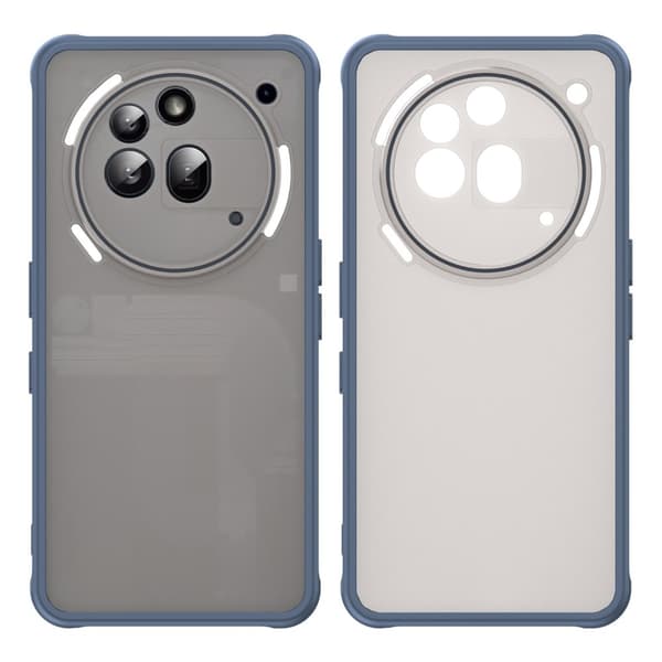 SKALO Nothing Phone (3a) Pro 5G Color Bumper Frosted Suojakuori - Sininen