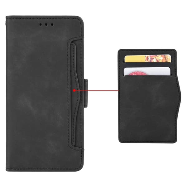 SKALO Motorola Moto G15 Power 6-FACK Plånboksfodral - Svart