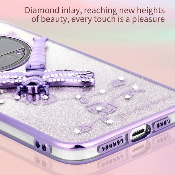 SKALO Nothing Phone (3a) Pro 5G KADEM Dragonfly Glitter Cover - Pink