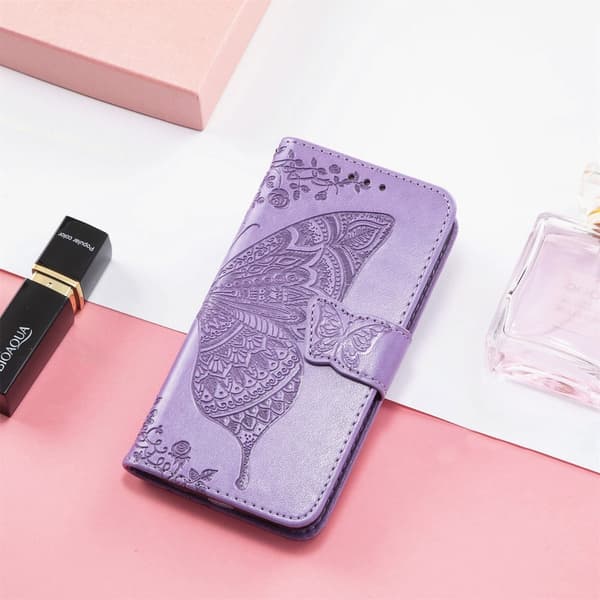 SKALO Nothing Phone (3a) 5G Mandala Butterfly Plånboksfodral - Lila