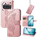 Pikkukuva 1 / 6: SKALO Nothing Phone (3a) 5G Mandala Butterfly Lompakkokotelo - Ruusukulta