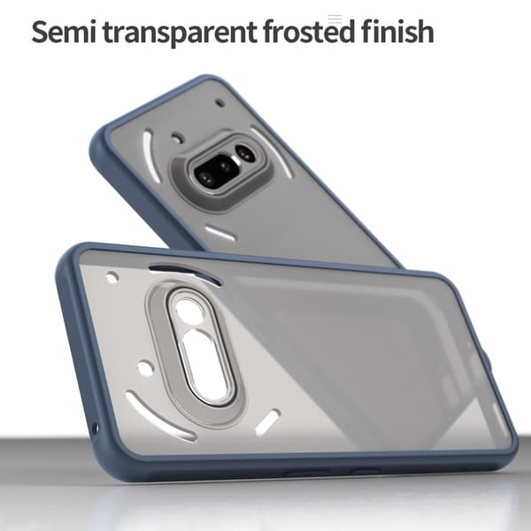 SKALO Nothing Phone (3a) 5G Color Bumper Frosted Skal - Blå