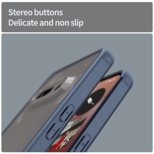 SKALO Nothing Phone (3a) 5G Color Bumper Frosted Skal - Blå