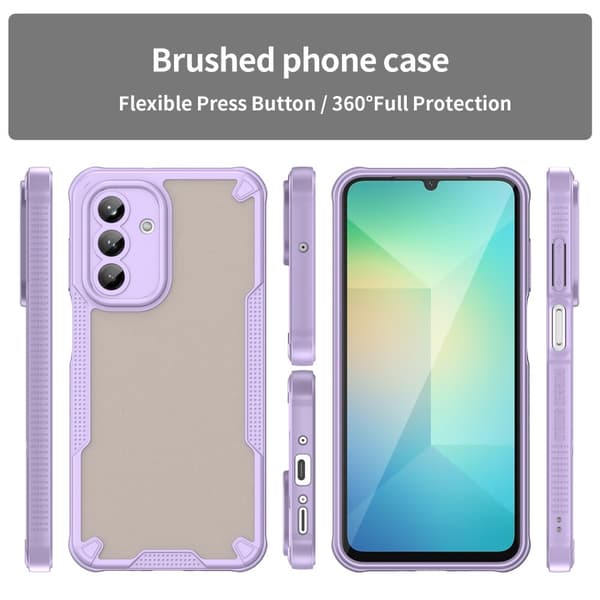 SKALO Samsung A26 5G Armor Hybrid Frosted Suojakuori - Violetti