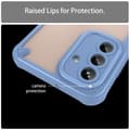 Pikkukuva 6 / 10: SKALO Samsung A26 5G Armor Hybrid Frosted Suojakuori - Sininen