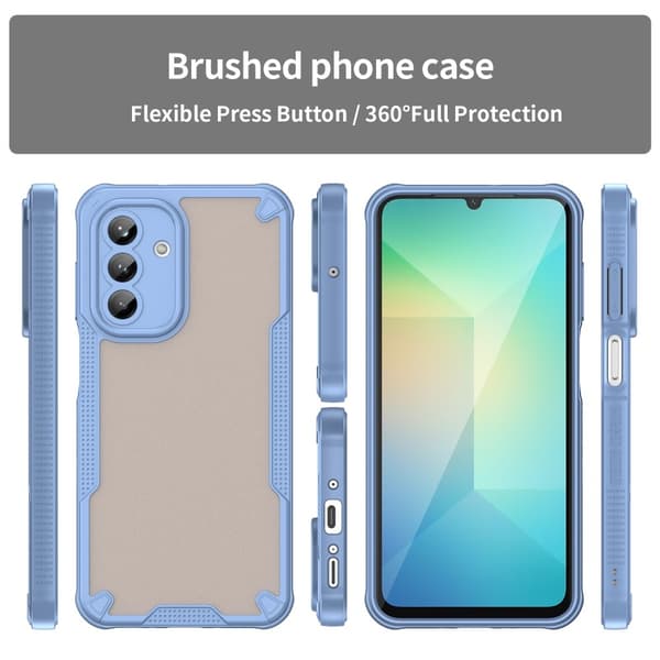 SKALO Samsung A26 5G Armor Hybrid Frosted Suojakuori - Sininen