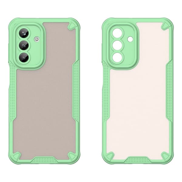 SKALO Samsung A26 5G Armor Hybrid Frosted Suojakuori - Vihreä