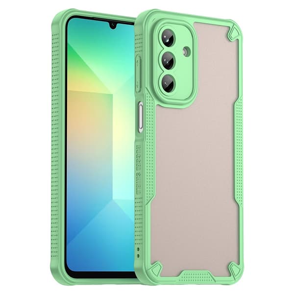 SKALO Samsung A26 5G Armor Hybrid Frosted Suojakuori - Vihreä