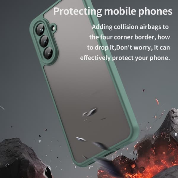 SKALO Samsung A26 5G Color Bumper Frosted Cover - Grøn